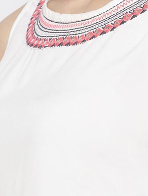 embroidered detail gathered hem tunic - 16893421 - Standard Image - 5