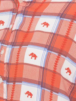 pocket detail checkered shirt dress - 16893422 - Standard Image - 4