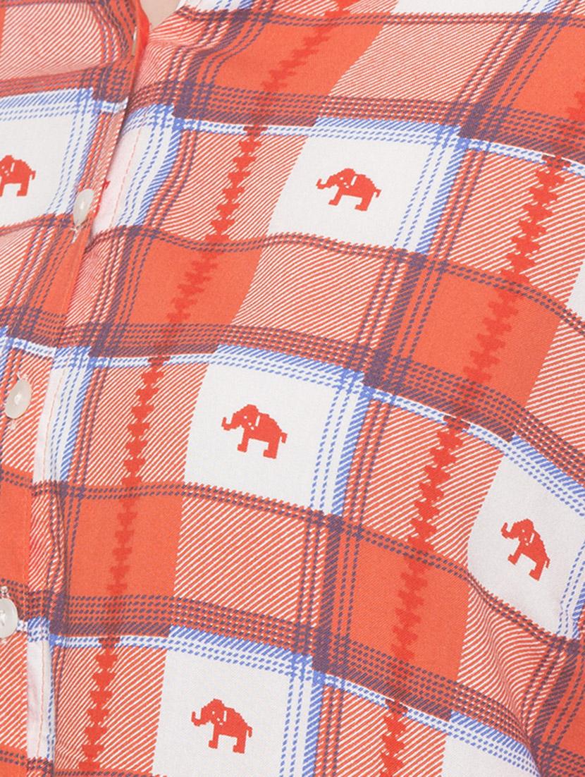 pocket detail checkered shirt dress - 16893422 - Zoom Image - 4