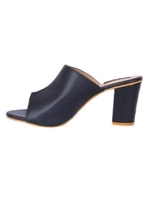 black slip on sandals - 16893458 - Standard Image - 2