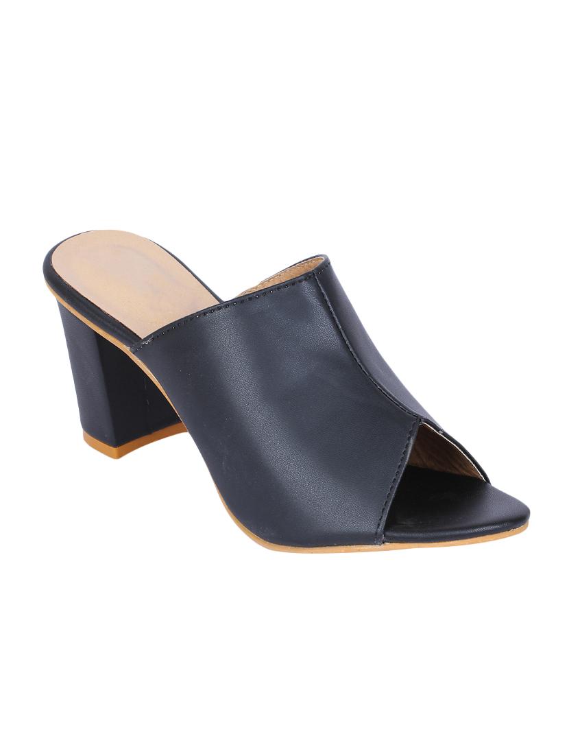 black slip on sandals - 16893458 - Zoom Image - 1