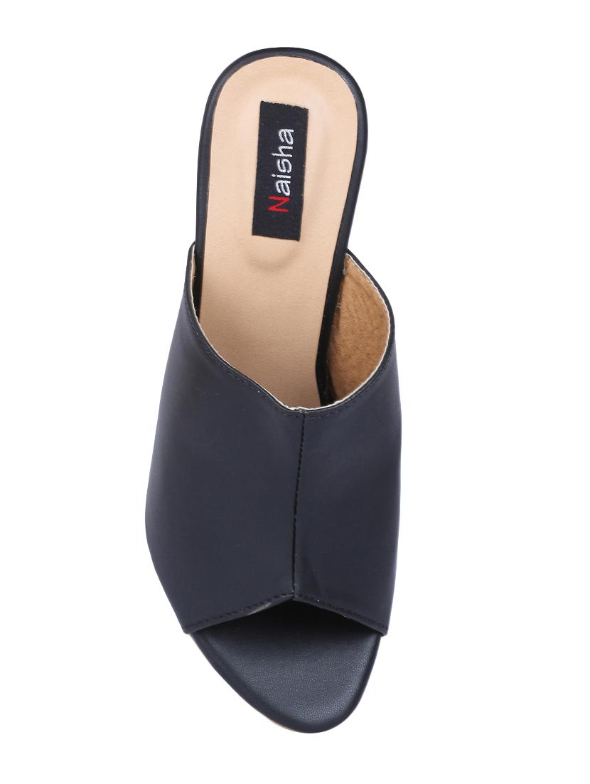 black slip on sandals - 16893458 - Zoom Image - 4