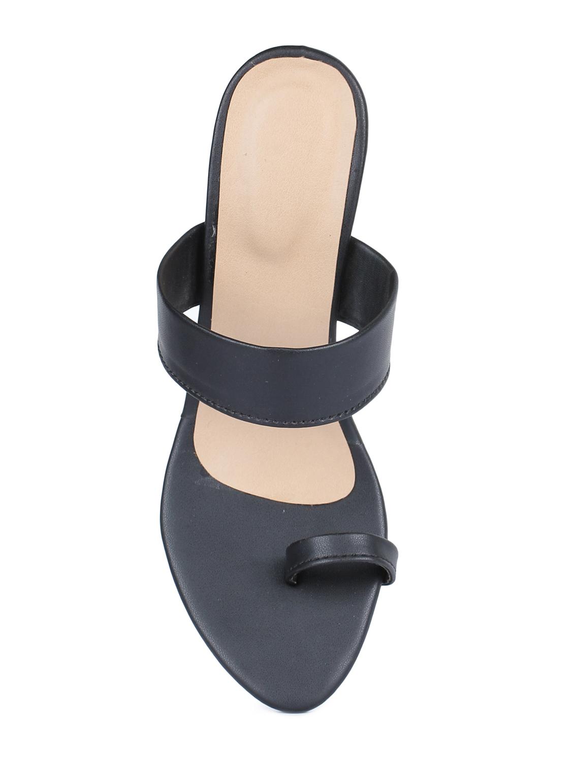 black one toe sandals - 16893684 - Zoom Image - 4