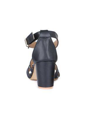 black back strap sandals - 16893687 - Standard Image - 3
