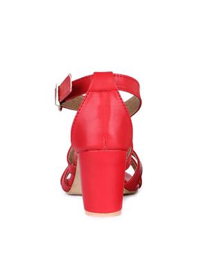 red closed back sandals - 16893688 - Standard Image - 3