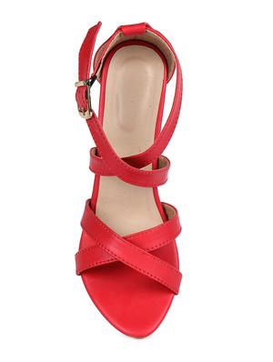 red closed back sandals - 16893688 - Standard Image - 4