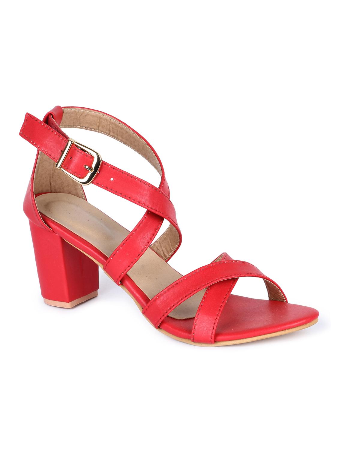 red closed back sandals - 16893688 - Zoom Image - 1