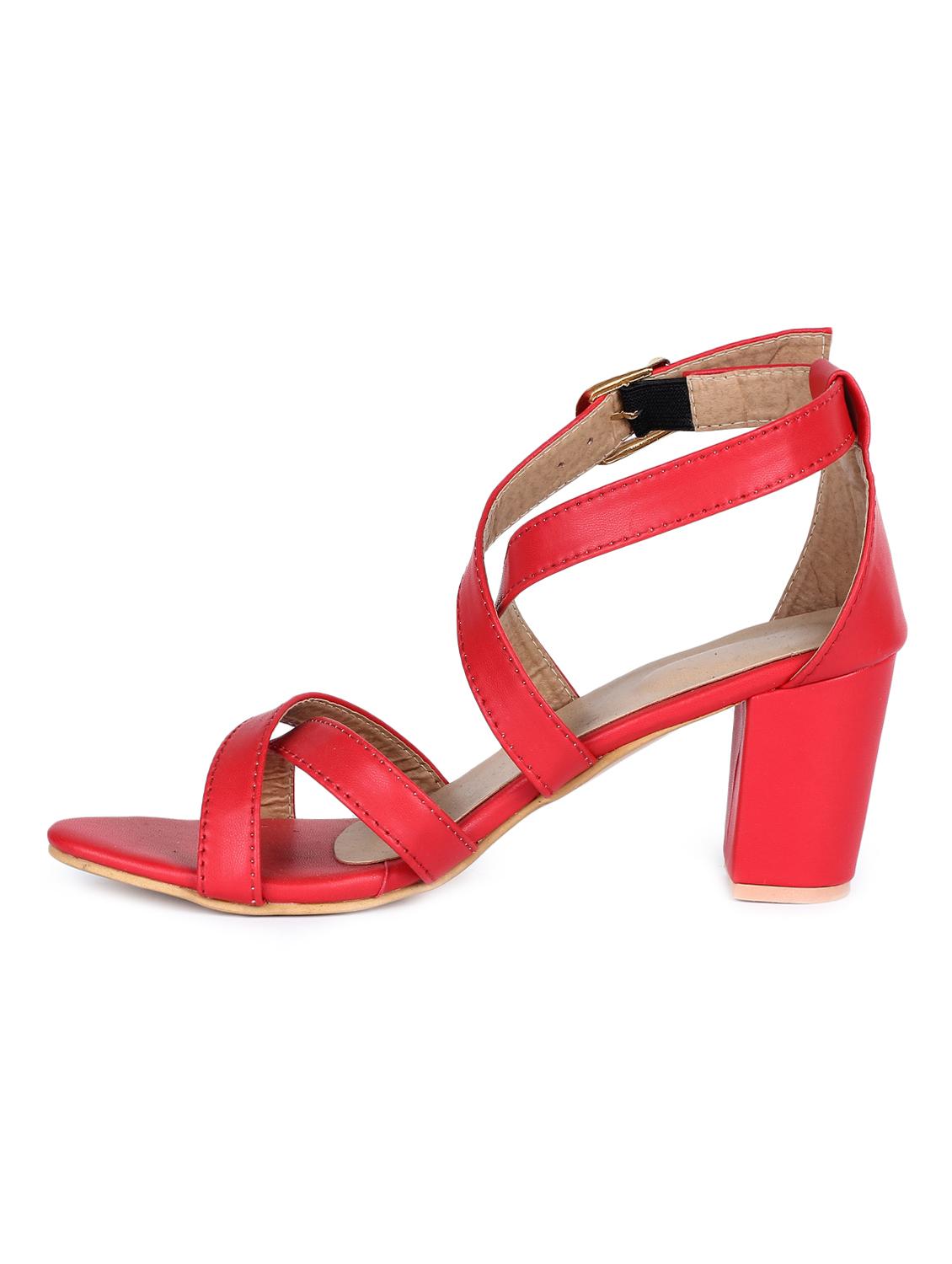 red closed back sandals - 16893688 - Zoom Image - 2