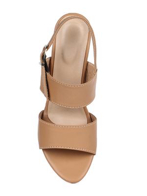 beige back strap sandals - 16893689 - Standard Image - 4