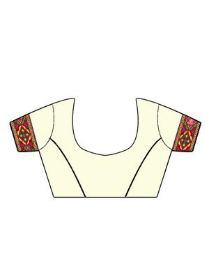 bandhani half and half saree with blouse - 16894004 - Standard Image - 4
