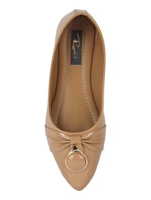 beige slip on ballerinas - 16894151 - Standard Image - 4