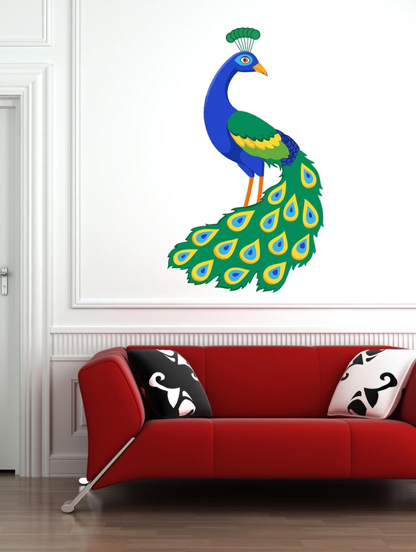peacock wall sticker - 16894325 - Zoom Image - 1