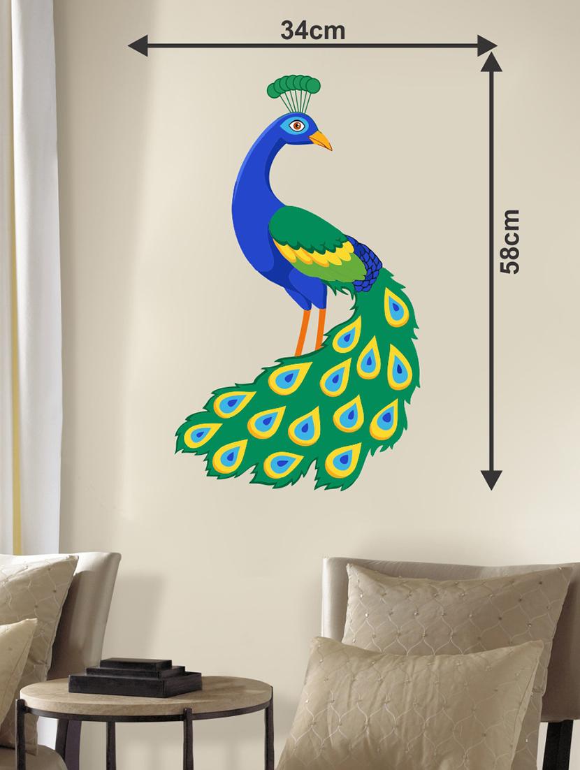peacock wall sticker - 16894325 - Zoom Image - 2