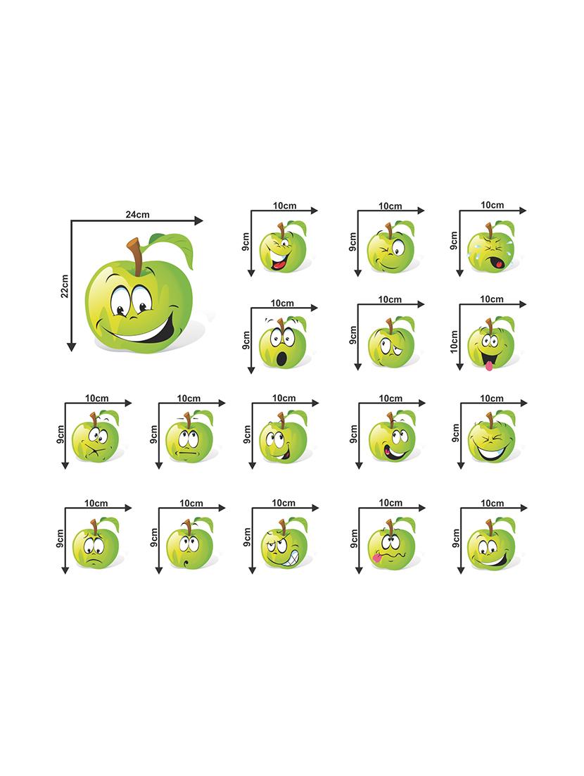 green apple fridge wall sticker - 16894362 - Zoom Image - 2