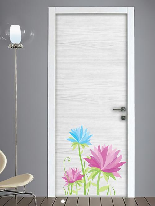  flower door wall sticker   - 16894371 -  Standard Image - 0