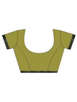 check printed saree with blouse - 16894437 - Standard Image - 3
