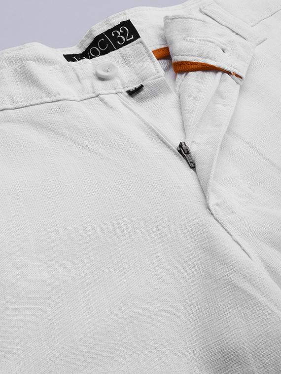 white solid bermuda shorts - 16894457 - Zoom Image - 5