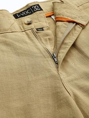 brown solid bermuda shorts - 16894459 - Standard Image - 5