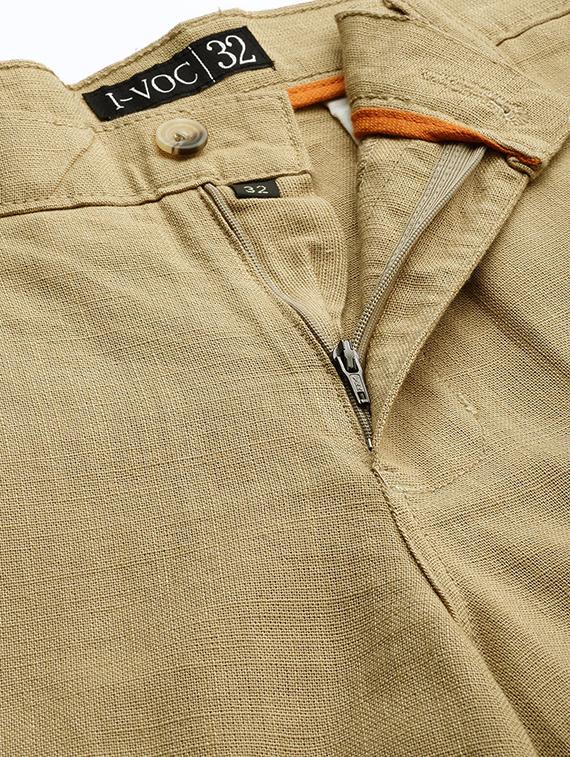 brown solid bermuda shorts - 16894459 - Zoom Image - 5