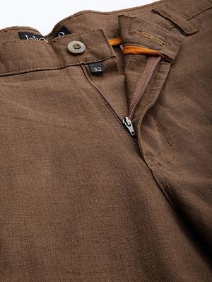 brown solid bermuda shorts - 16894460 - Standard Image - 5