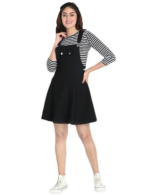 dungaree dress with striped top - 16894800 - Standard Image - 4