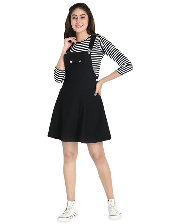 dungaree dress with striped top - 16894800 - Zoom Image - 4