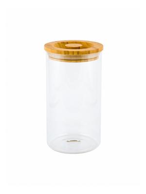 round glass jar set with bamboo lid (set of 4) - 16894877 - Standard Image - 3