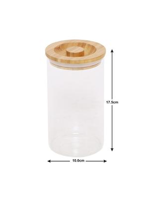 round glass jar set with bamboo lid (set of 4) - 16894877 - Standard Image - 5