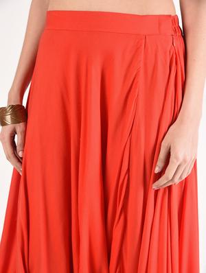 gold print flared palazzo - 16895338 - Standard Image - 5