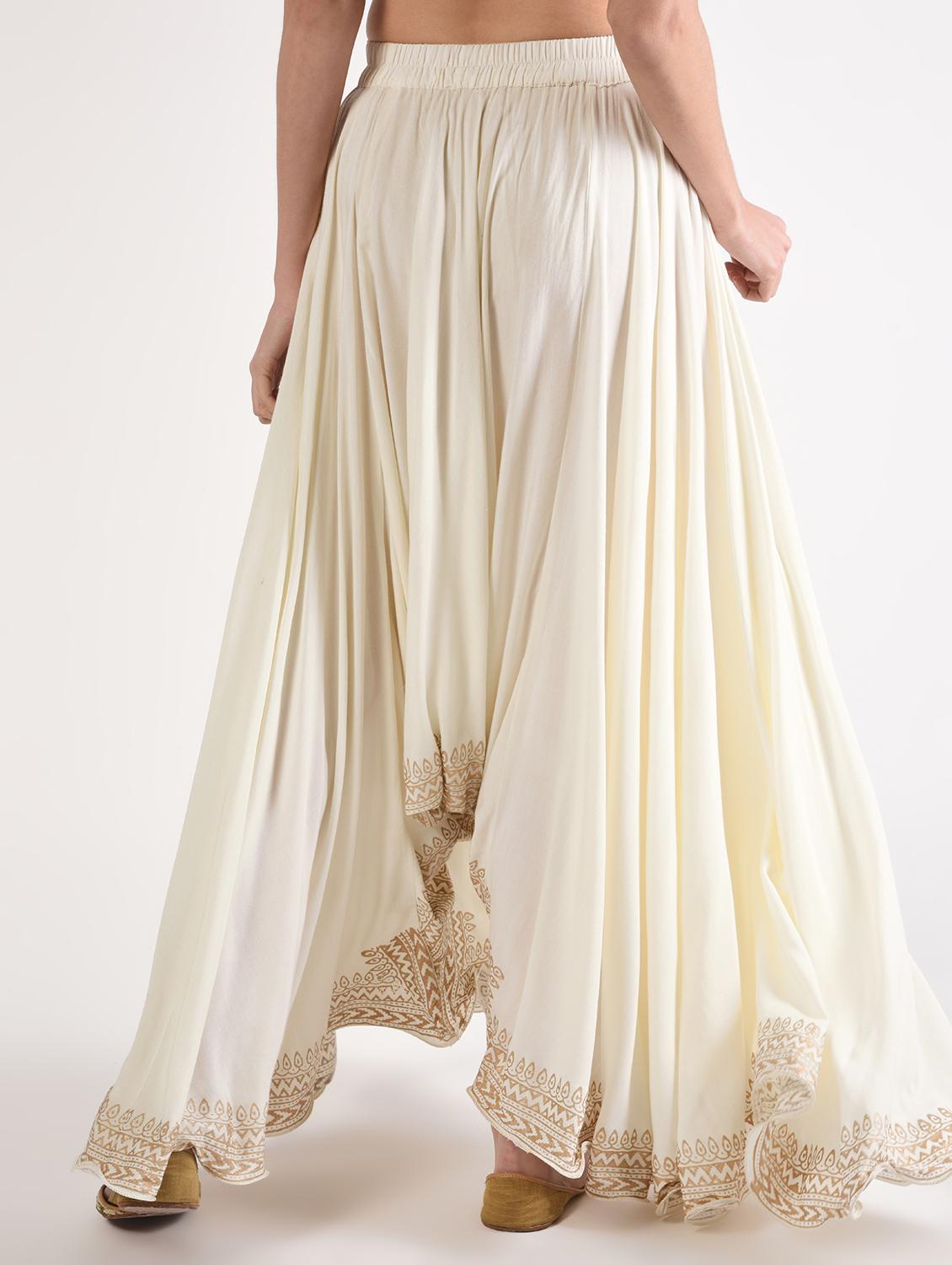gold print flared palazzo - 16895340 - Zoom Image - 3