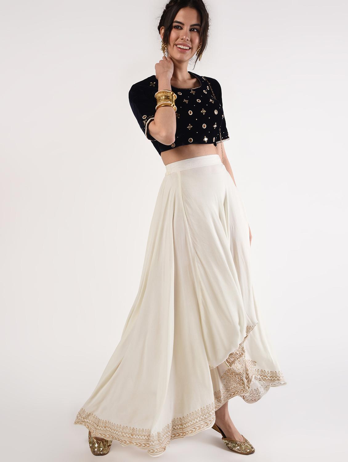 gold print flared palazzo - 16895340 - Zoom Image - 4