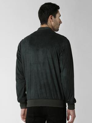 green solid bomber jacket - 16895612 - Standard Image - 3