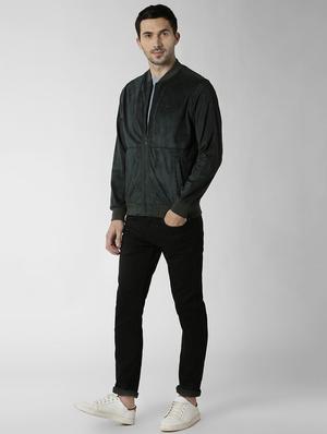 green solid bomber jacket - 16895612 - Standard Image - 4