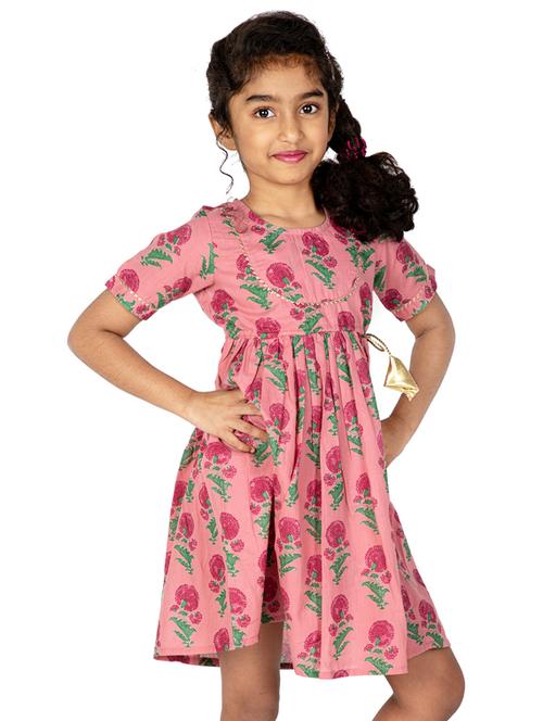 pink cotton frock - 16895651 - Standard Image - 1