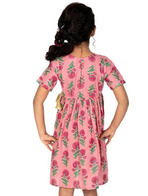 pink cotton frock - 16895651 - Standard Image - 3