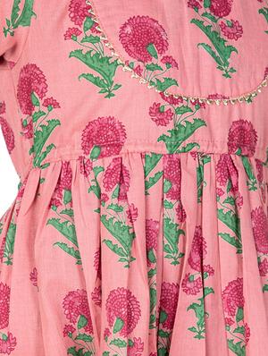 pink cotton frock - 16895651 - Standard Image - 4