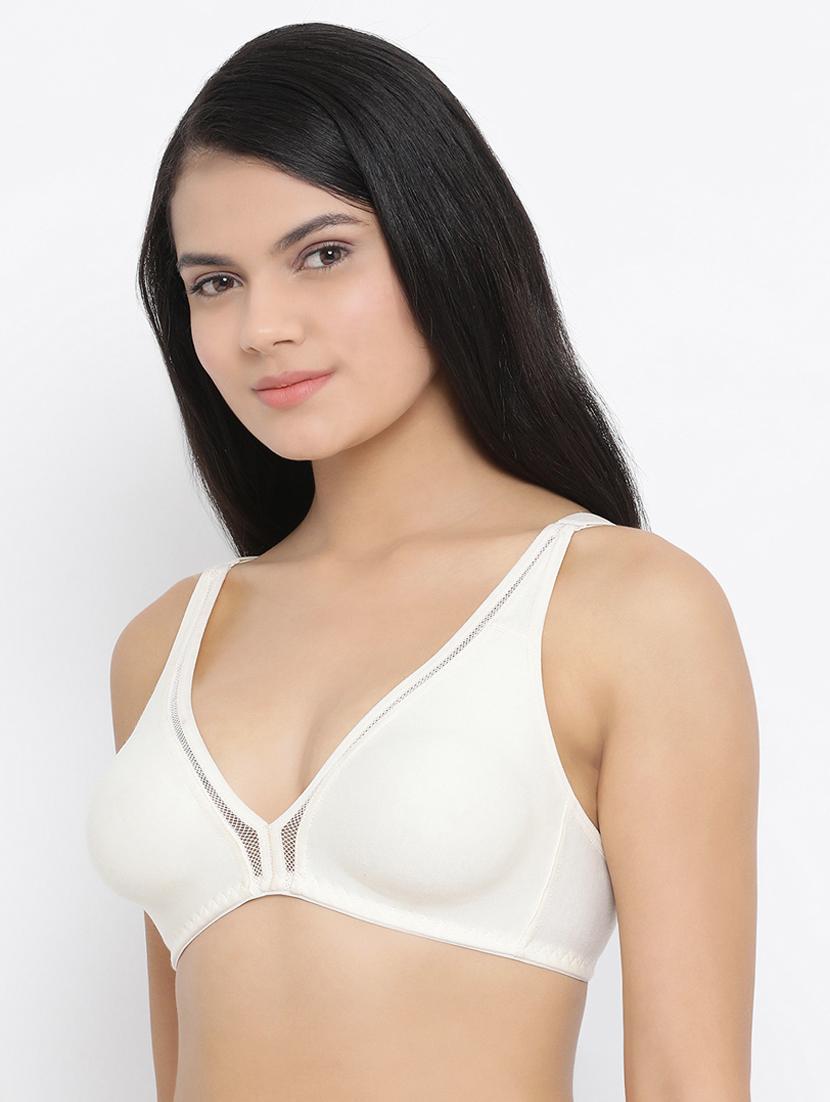 mesh insert solid bra - 16896117 - Zoom Image - 2