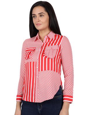 front pockets striped shirt - 16896349 - Standard Image - 2