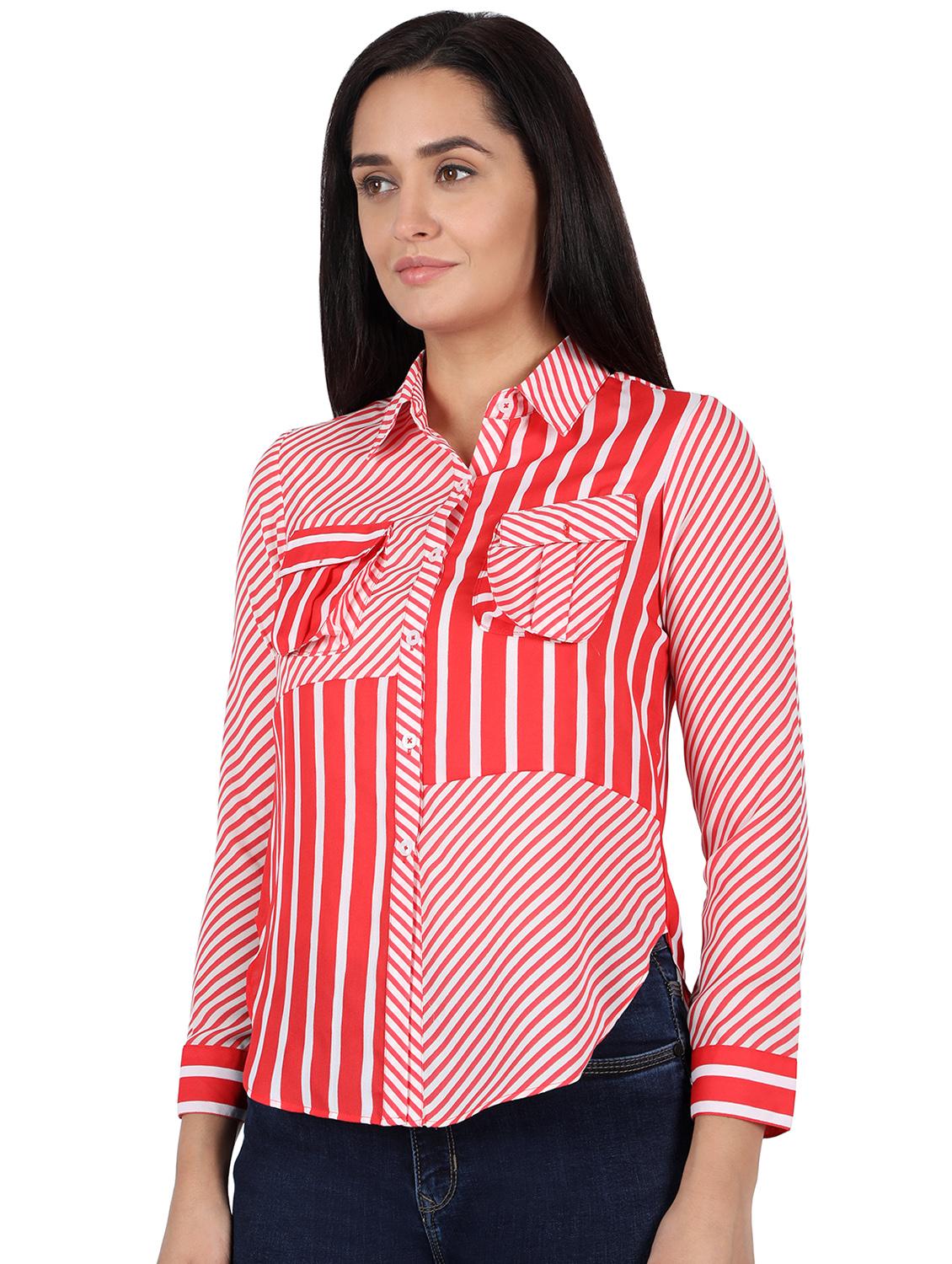 front pockets striped shirt - 16896349 - Zoom Image - 2