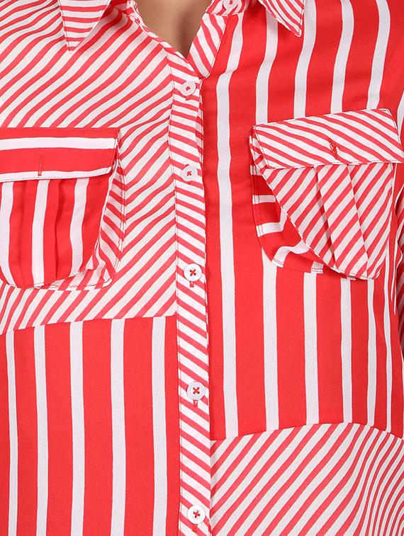 front pockets striped shirt - 16896349 - Zoom Image - 4