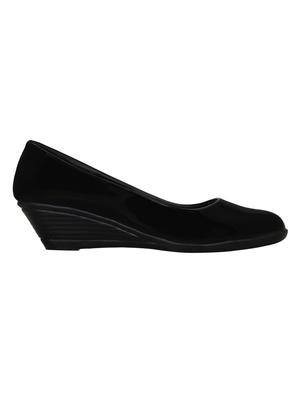 black slip on pumps - 16896569 - Standard Image - 3