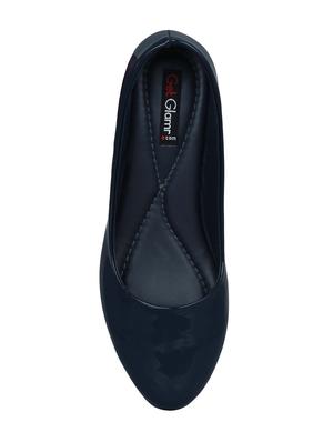 navy slip on pumps - 16896571 - Standard Image - 4