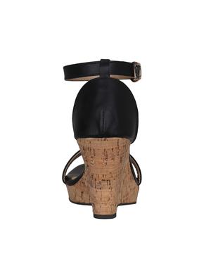 black ankle strap wedges - 16896573 - Standard Image - 4