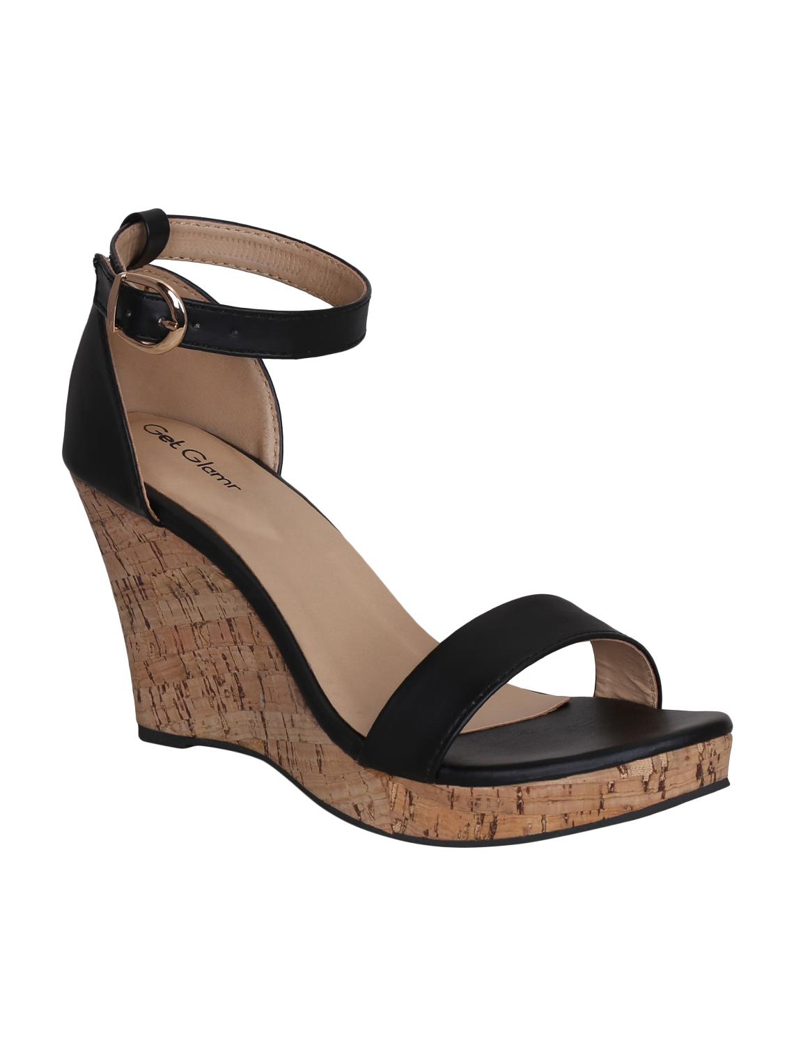 black ankle strap wedges - 16896573 - Zoom Image - 2