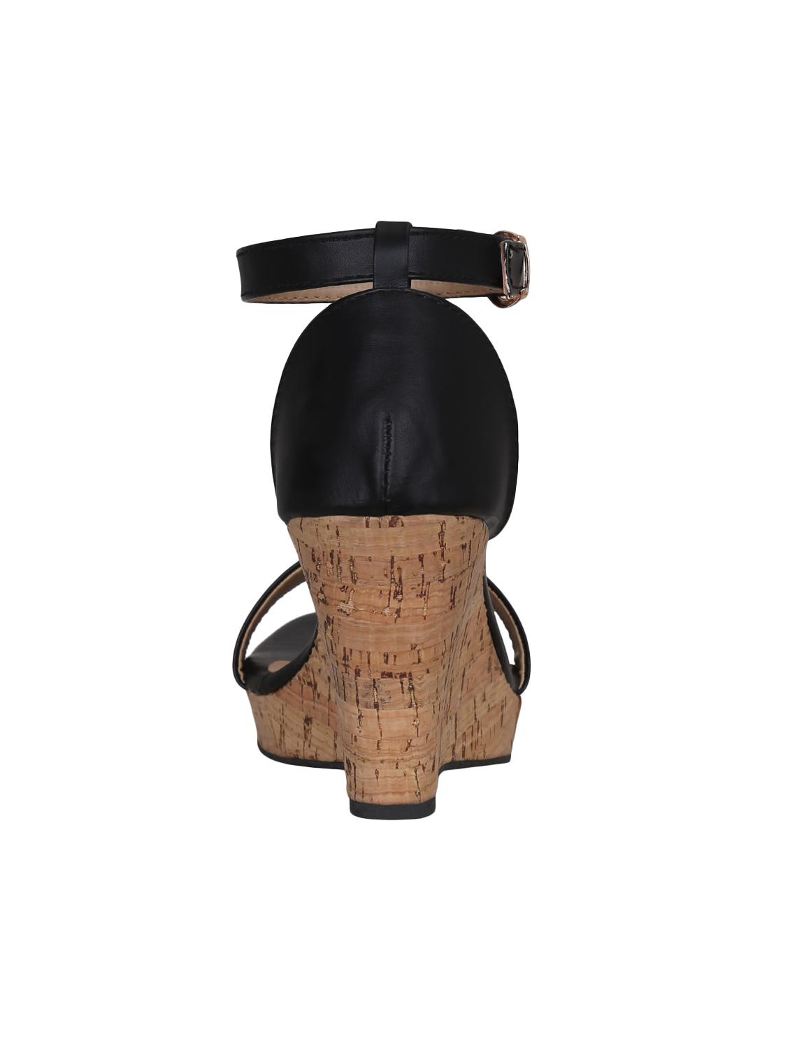 black ankle strap wedges - 16896573 - Zoom Image - 4