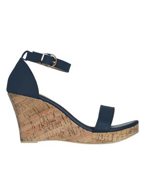 navy ankle strap wedges - 16896574 - Standard Image - 3