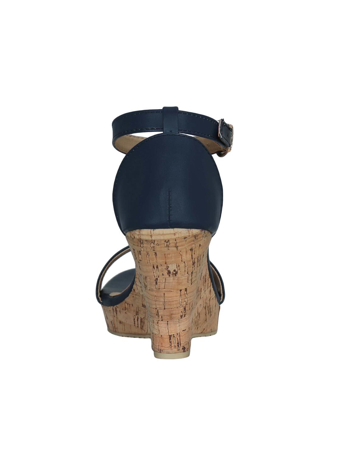 navy ankle strap wedges - 16896574 - Zoom Image - 4