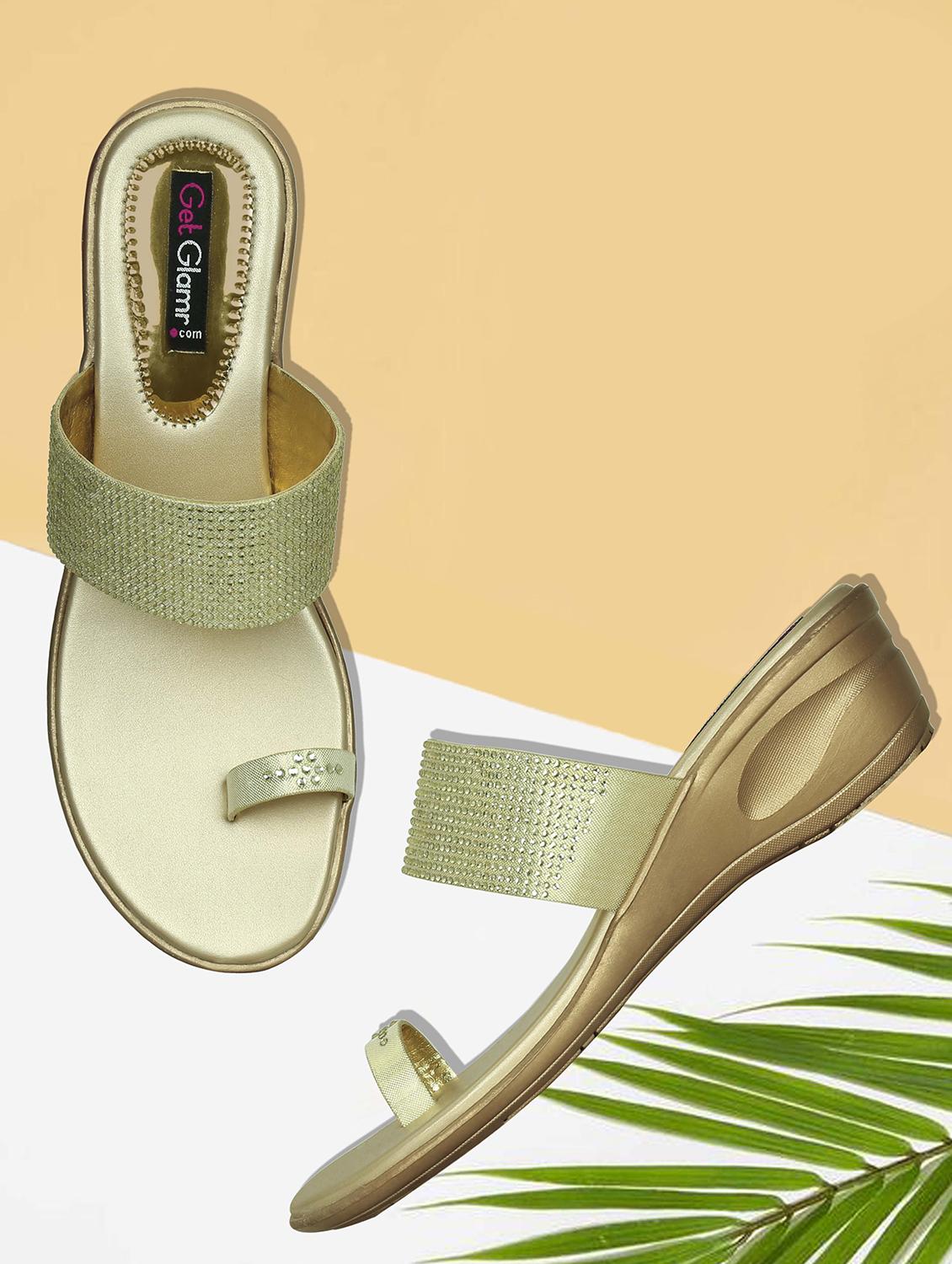 gold ethnic wedges - 16896585 - Zoom Image - 1