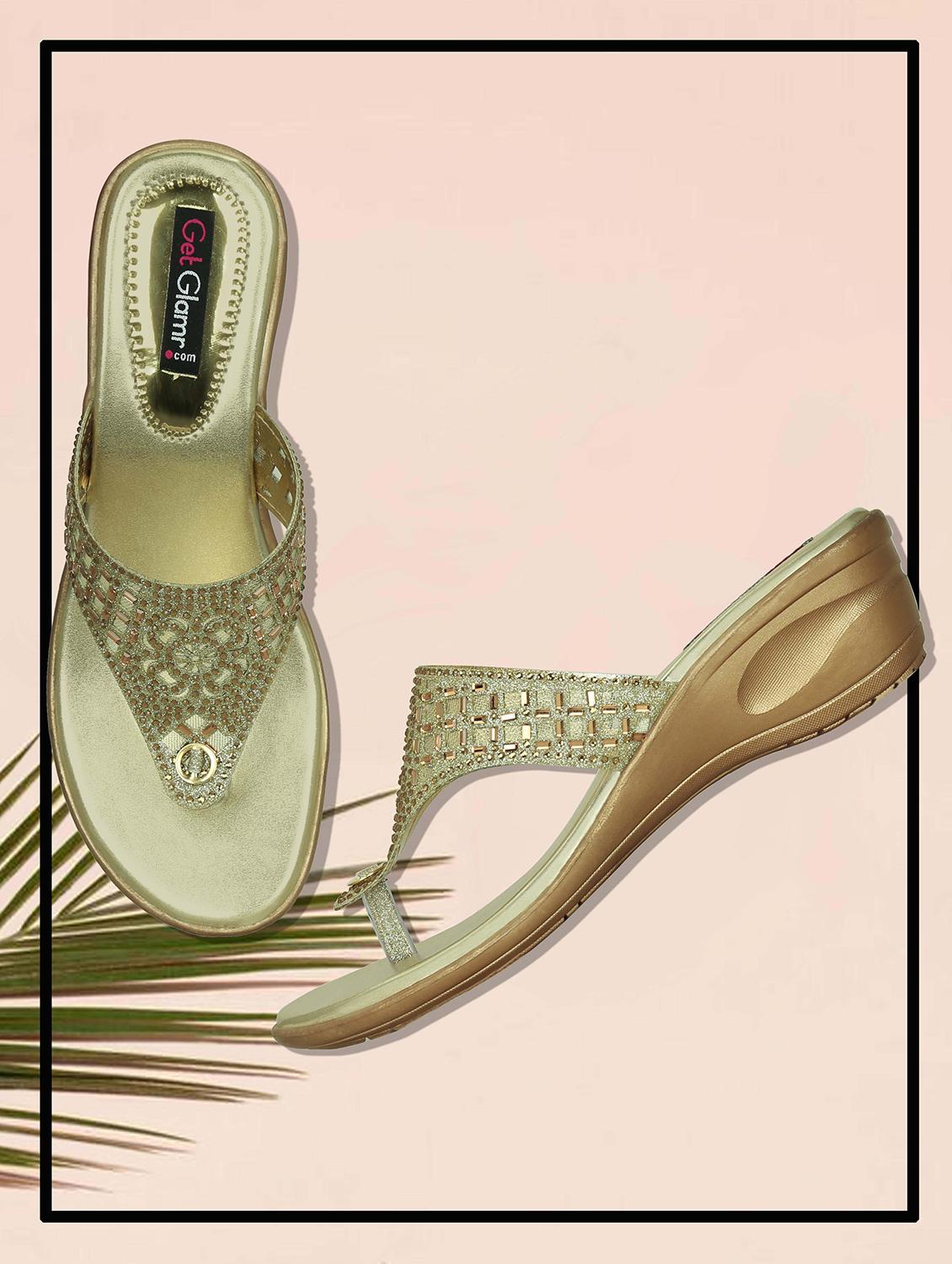 gold ethnic wedges - 16896589 - Zoom Image - 1