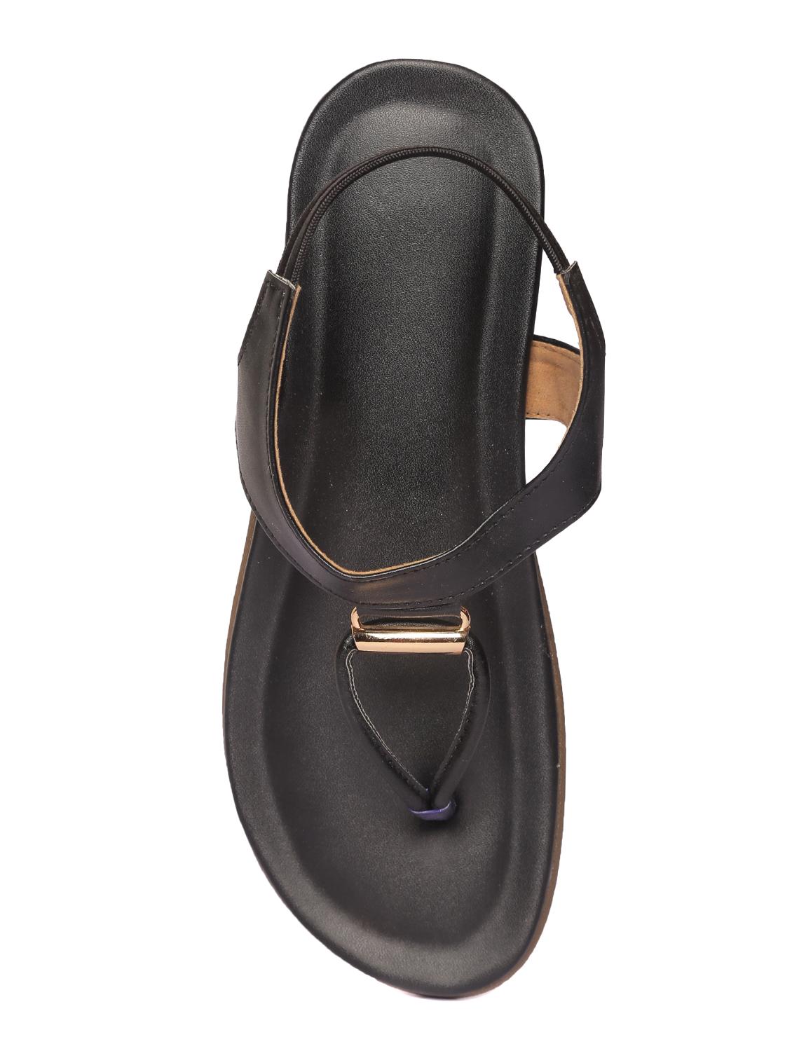 black back strap sandals - 16897040 - Zoom Image - 4